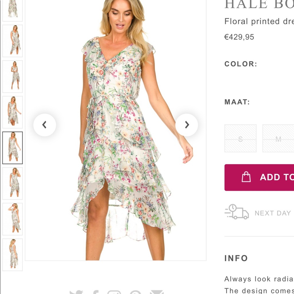 HALE BOB Floral printed ruffle dress - Picture 2 of 11
